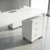 Trendora Two Person Workstation – White